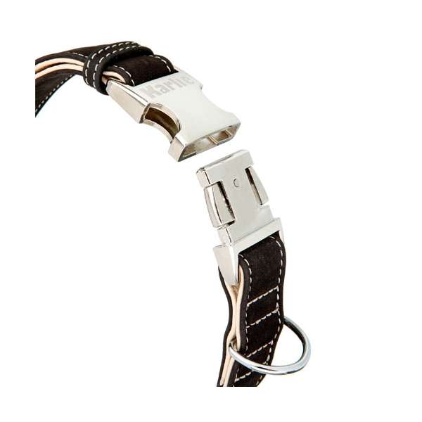 Karlie Buffalo Ultra Halsband - Schwarz/Hellbeige – Bild 3
