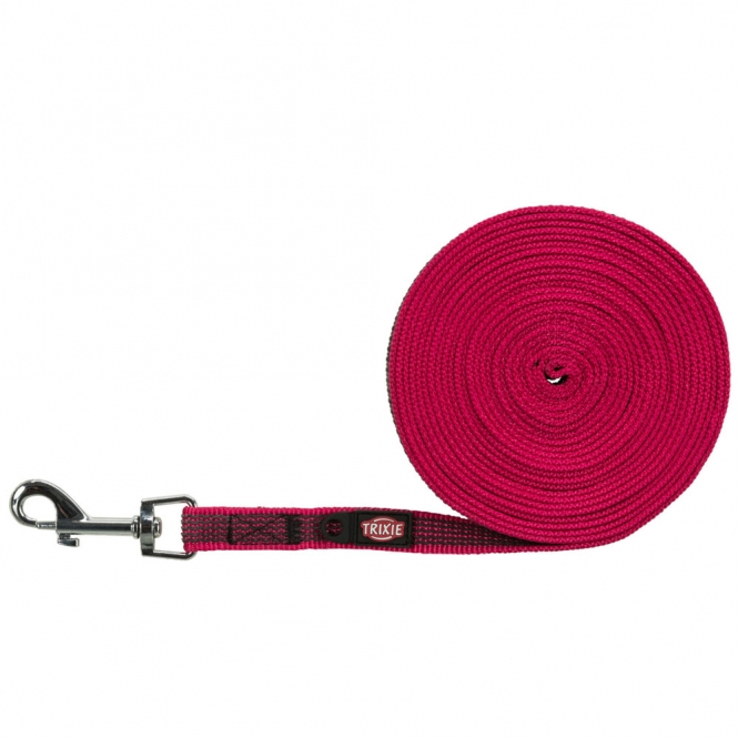 Trixie Schleppleine, gummiert - fuchsia