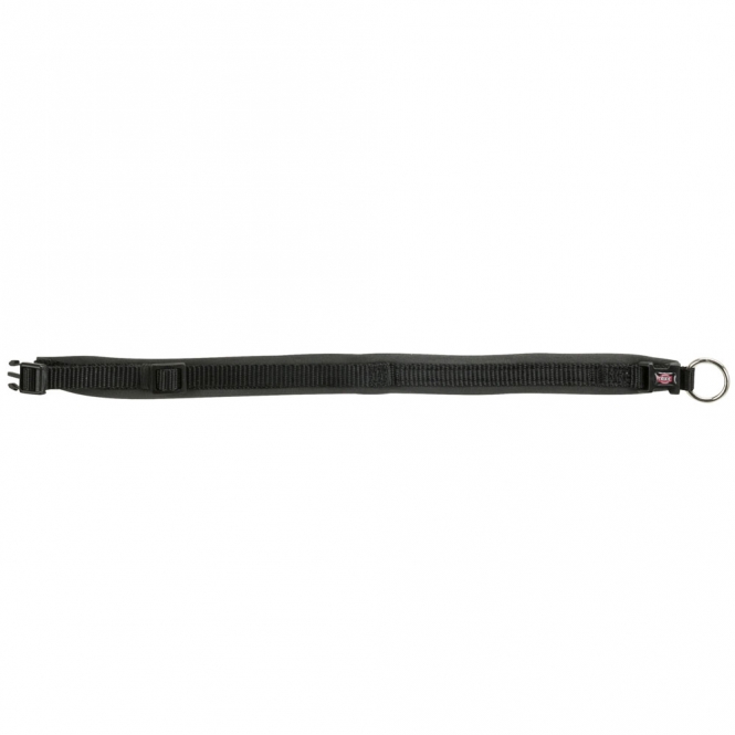 Trixie Premium Halsband, extra breite Neopren Polsterung - schwarz/grafit