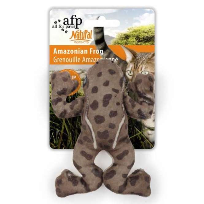 All for Paws Natural Instincts Amazonian Frog Katzenspielzeug – Bild 2