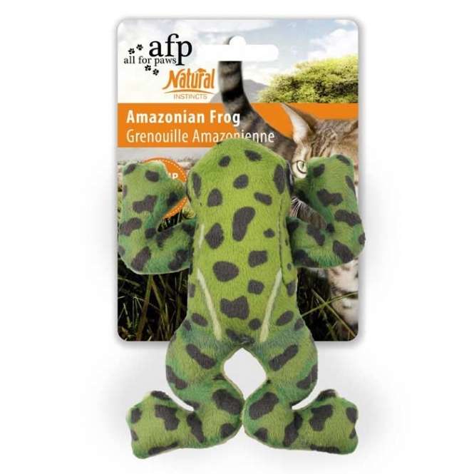 All for Paws Natural Instincts Amazonian Frog Katzenspielzeug – Bild 4