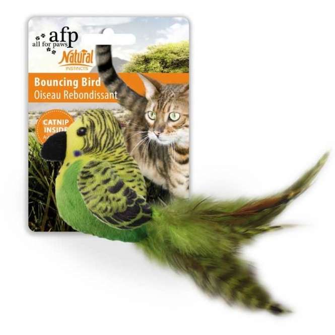 All for Paws Natural Instincts Bouncing Bird Katzenspielzeug – Bild 2