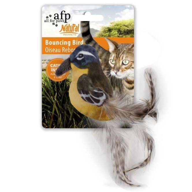 All for Paws Natural Instincts Bouncing Bird Katzenspielzeug – Bild 3