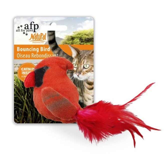 All for Paws Natural Instincts Bouncing Bird Katzenspielzeug – Bild 4