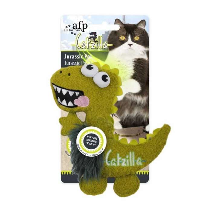 All for Paws Catzilla Jurassic Pal extra großes Katzenspielzeug