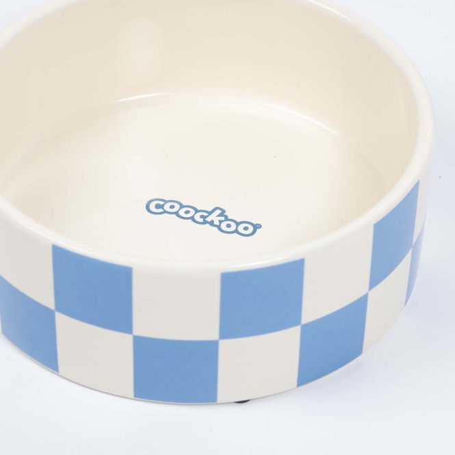 Coockoo Futternapf Checkmate! - blau/weiß – Bild 2