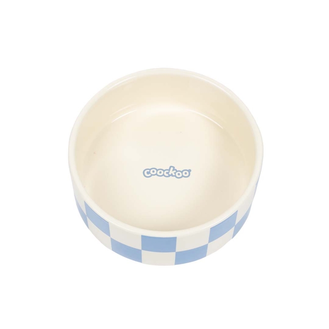 Coockoo Futternapf Checkmate! - blau/weiß – Bild 4