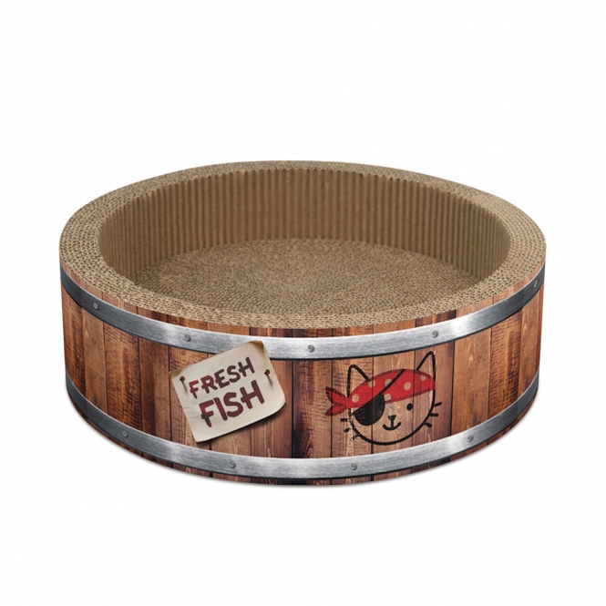 CATIT Play Pirates Kratzer in Fass-Form – Bild 4