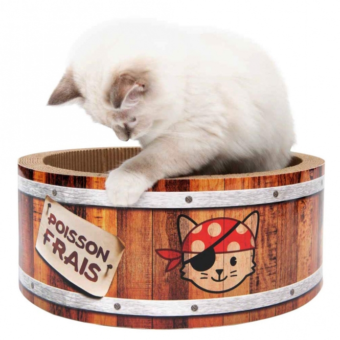 CATIT Play Pirates Kratzer in Fass-Form – Bild 3
