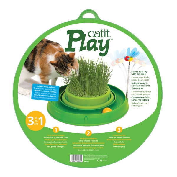 CATIT Play-n-Scratch mit Grasgarten - Grün – Bild 4