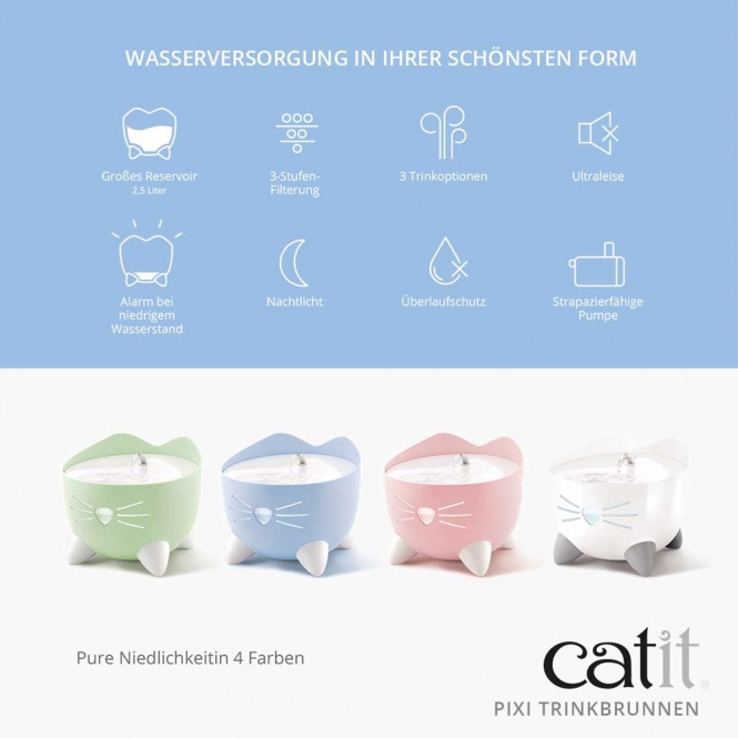 Catit PIXI Trinkbrunnen - Weiß – Bild 2