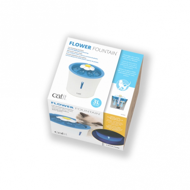 CATIT Blumentrinkbrunnen - 3 L, blau, mit LED – Bild 5