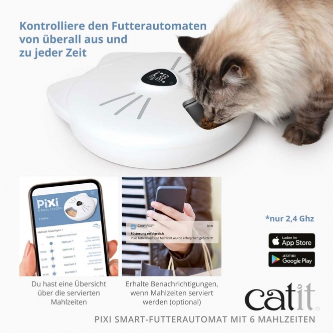 Catit PIXI Smart-Futterautomat mit 6 Mahlzeiten – Bild 4