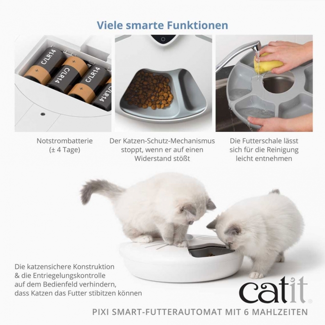 Catit PIXI Smart-Futterautomat mit 6 Mahlzeiten – Bild 5