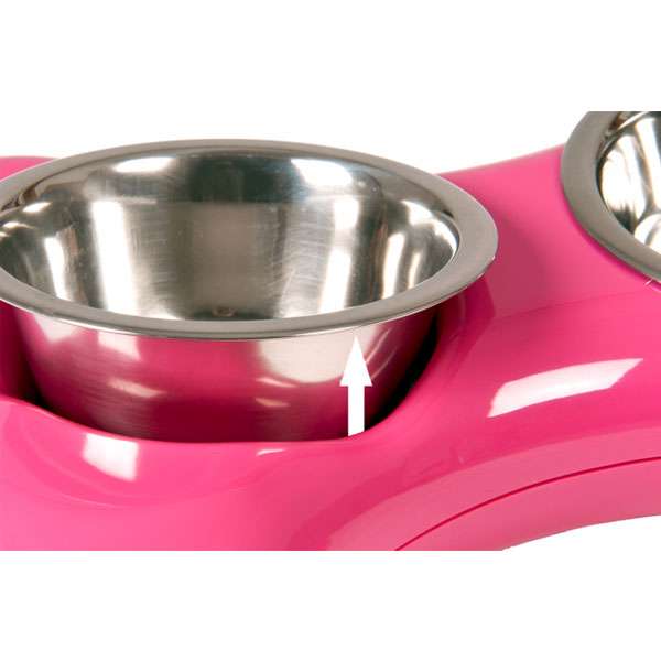 Karlie Flamingo The Bone Bowl Doppelnapf - 2 x 250 ml – Bild 2
