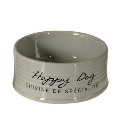 Duvoplus Futternapf Stone Happy Dog - grau