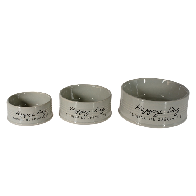 Duvoplus Futternapf Stone Happy Dog - grau – Bild 2