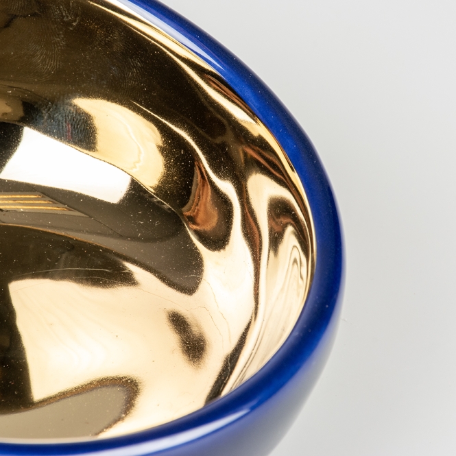 Duvoplus Futternapf Stone Obliq - blau/gold – Bild 2