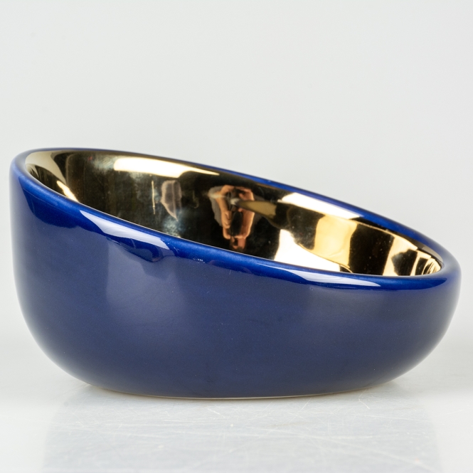 Duvoplus Futternapf Stone Obliq - blau/gold – Bild 4