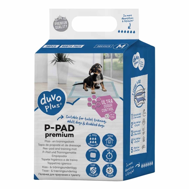 Duvoplus Welpenunterlagen Premium Geruchskontrolle - 30st