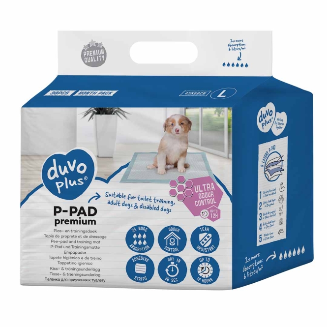 Duvoplus Welpenunterlagen Premium Geruchskontrolle - 30st – Bild 2