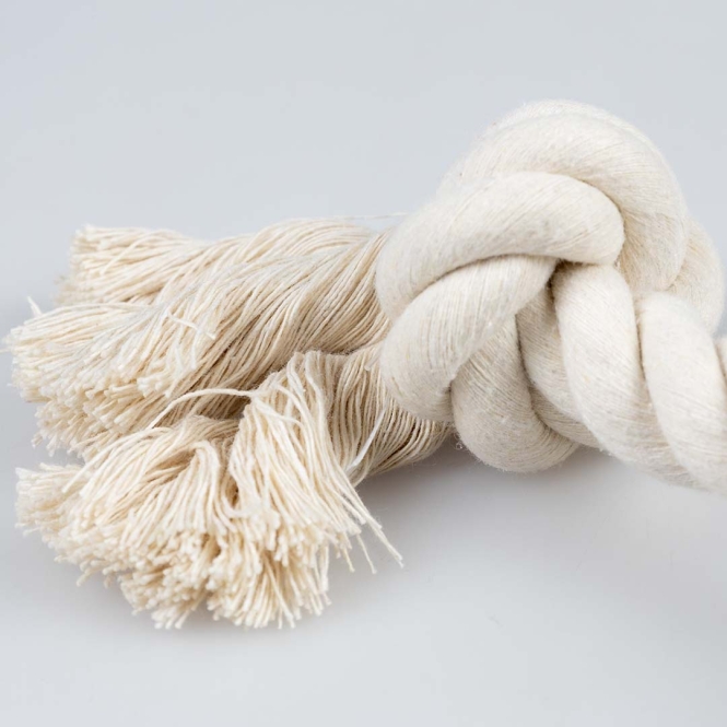 Duvoplus ECO Baumwoll-Tau mit 2 Knoten - weiß – Bild 5