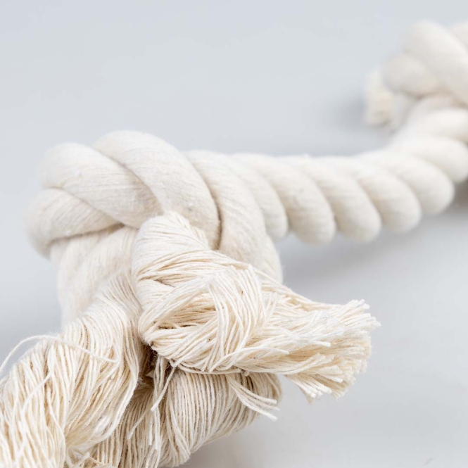 Duvoplus ECO Baumwoll-Tau mit 2 Knoten - weiß – Bild 6