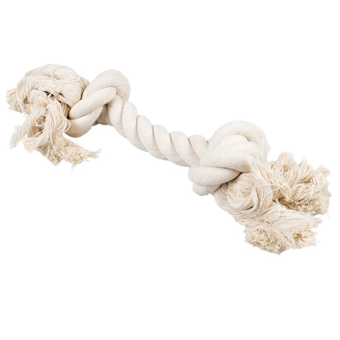 Duvoplus ECO Baumwoll-Tau mit 2 Knoten - weiß – Bild 4