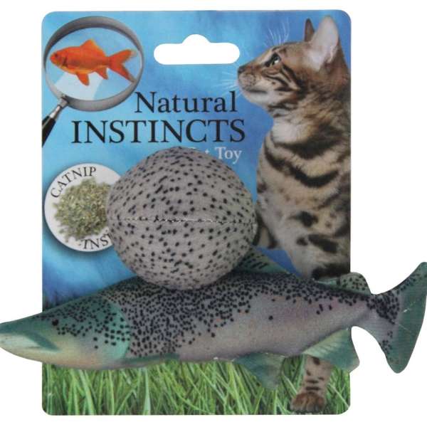 All for Paws Natural Instincts Fisch mit Ball – Bild 2