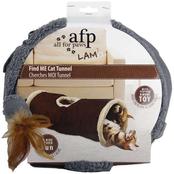 All for Paws Katzentunnel mit Lammfell – Bild 2
