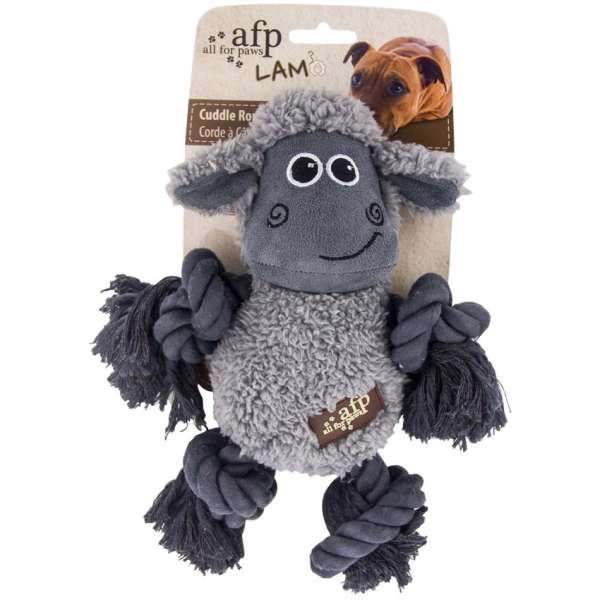 All for Paws Cuddle Rope mit Seil und Lammfell – Bild 2