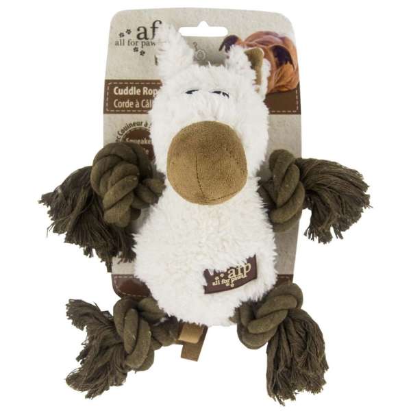 All for Paws Cuddle Rope mit Seil und Lammfell – Bild 3
