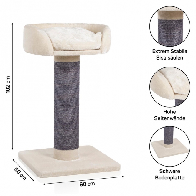 CanadianCat® Kratzbaum Savanah 120 - beige – Bild 3