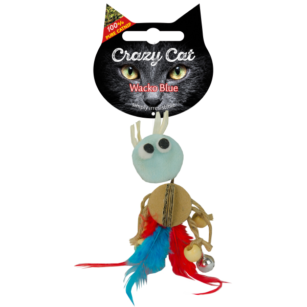 CRAZY CAT Wacko Hellblau mit 100% Catnip – Bild 3