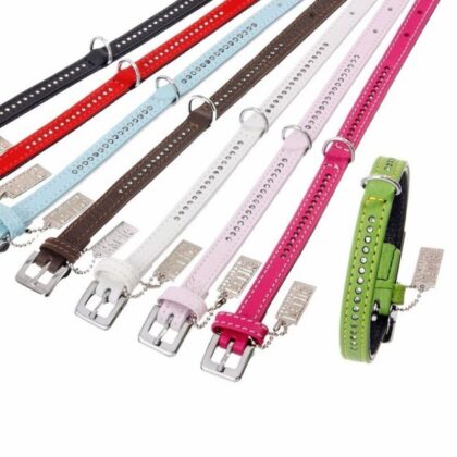 Karlie Vintage Strass-Halsband 1-reihig - Braun