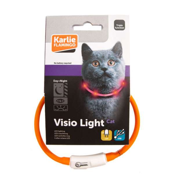 Karlie Visio Light Cat LED-Schlauch mit USB - Orange – Bild 2