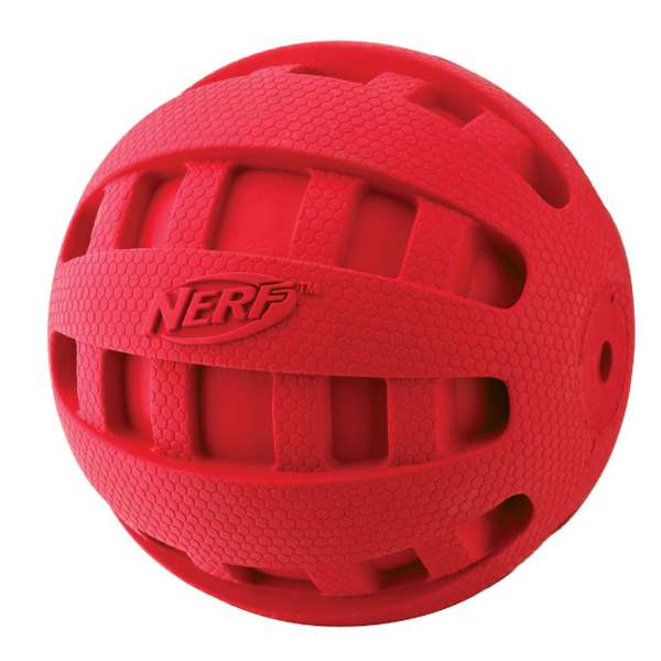 NERF DOG Squeak Checker Ball – Bild 4