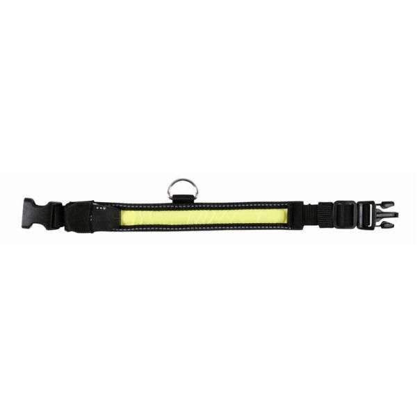 Trixie Flash + Reflect Halsband - Schwarz-Gelb