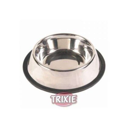 Trixie Edelstahlnapf mit Gummiring
