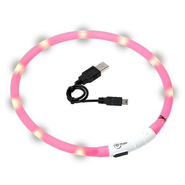 Karlie Visio Light LED-Leuchtschlauch mit USB – Pink