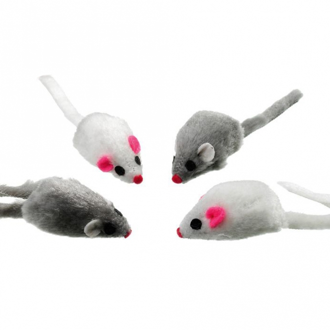Karlie Plüsch-Spielmäuse – 4er Set