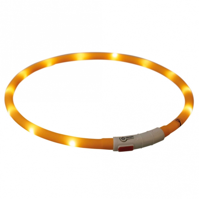 Trixie Flash Leuchtring USB aus Silikon – ...