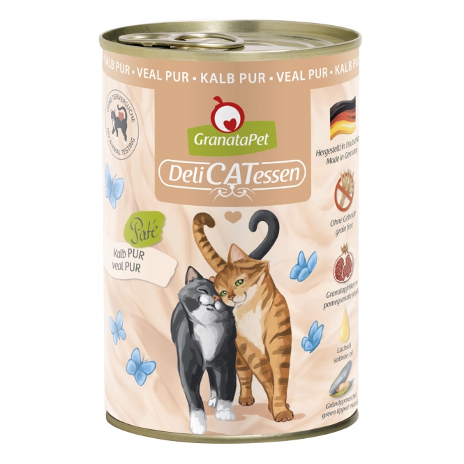 GranataPet Delicatessen Dose Kalb PUR – 40...