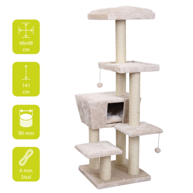 EBI Kratzbaum North Dakota – Creme