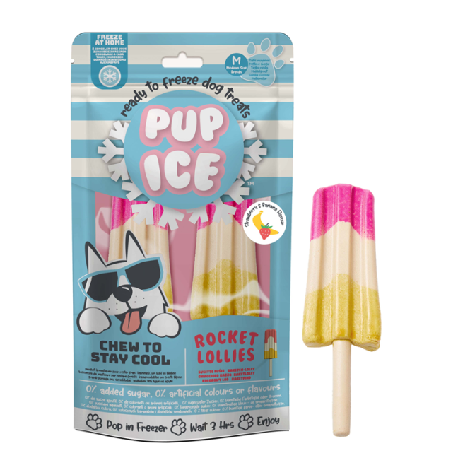 Pup Ice Rocket Lollies Banana Chocolate M –...