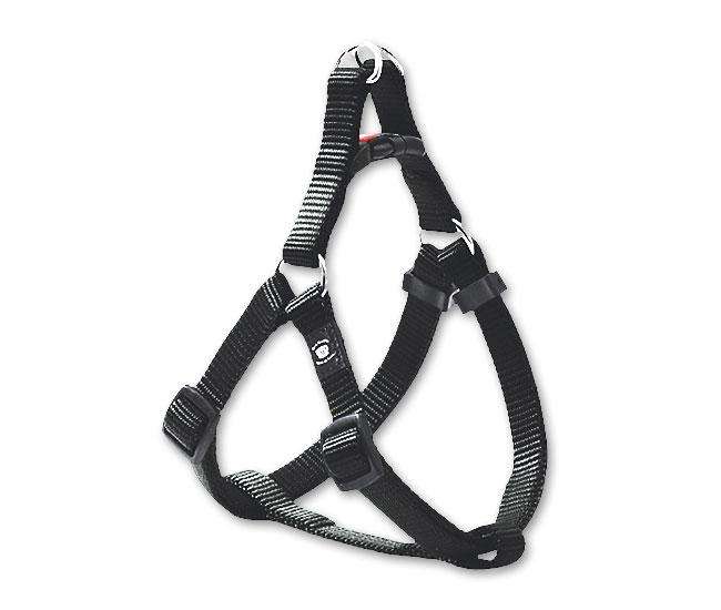 Karlie ASP Step&Go Geschirr – Schwarz – 25 mm, 72-110 cm