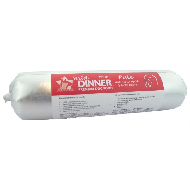 Wild Dinner Gourmet-Wurst Pute mit Hirse –...