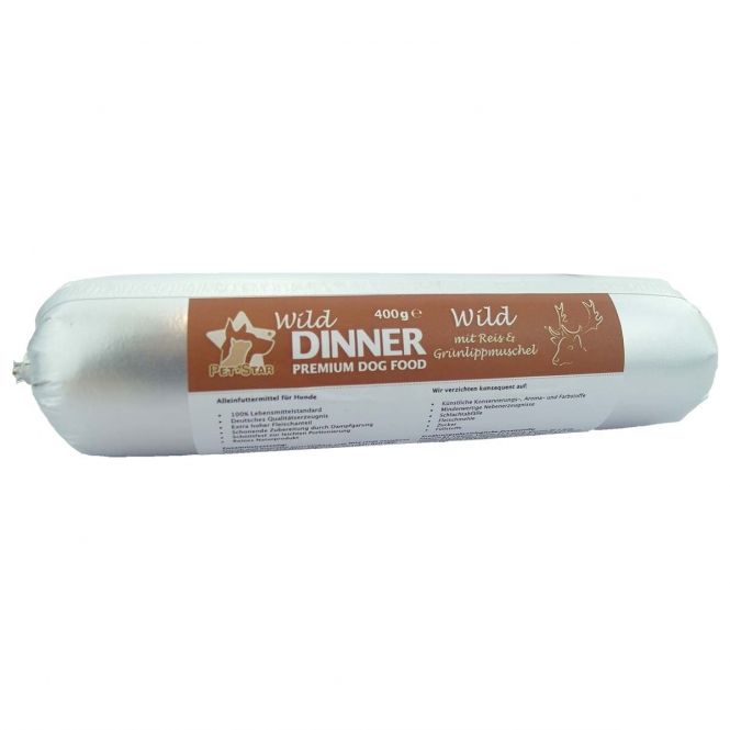 Wild Dinner Gourmet-Wurst Wild mit Reis – ...