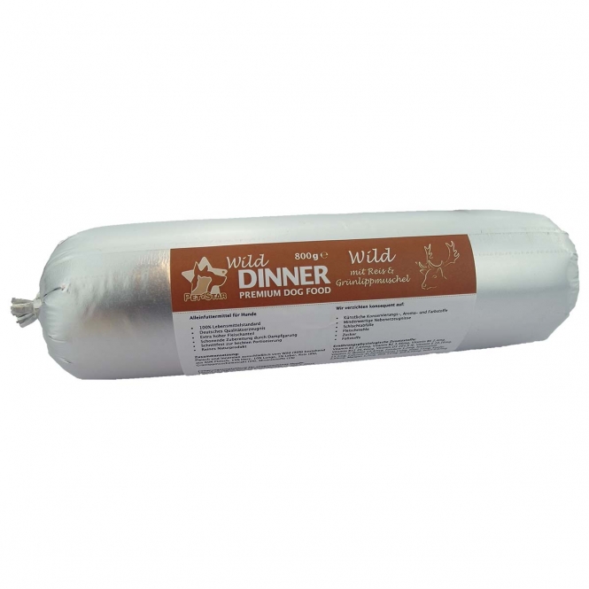 Wild Dinner Gourmet-Wurst Wild mit Reis – ...