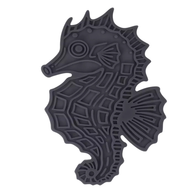 Lick Mat Seahorse – grau